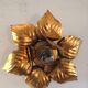 FL wall lamp in gilded metal design 70s