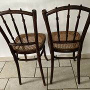 Pair of Canned Thonet chairs