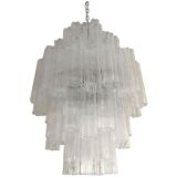 Clear “tronchi” murano glass chandelier-2l