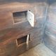 Old Vintage Indian Box on Wooden Wheels Early 20th S