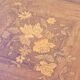Napoleon III violin-shaped middle desk table 19th in marquetry