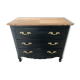Patinated black dresser
