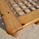 Vintage modernist coffee table in pine.