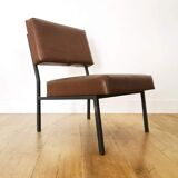 Driver of the 60s in brown skaï