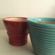 1960s Coloured glazed ceramic pot