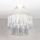 Lustre en verre années 60 venini mid century italien moderne triedri murano