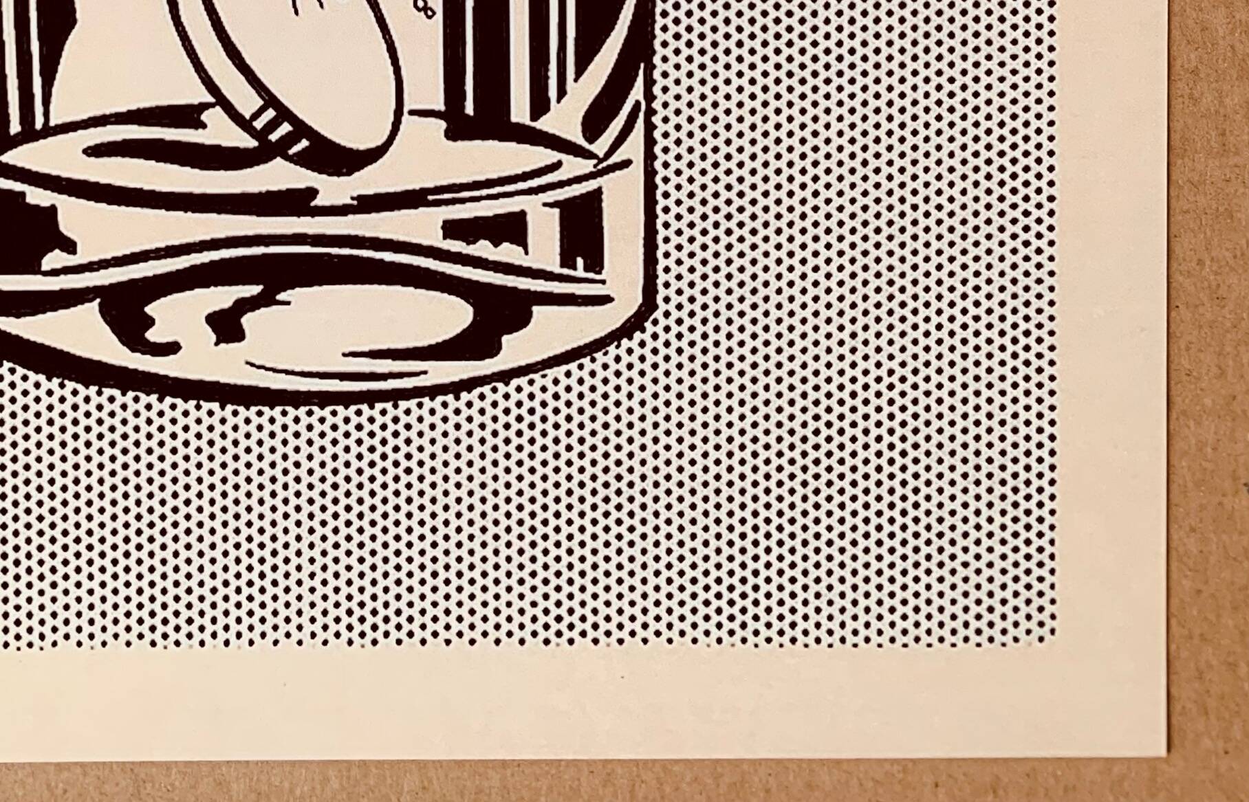 Affiche pop art original vintage réédition de roy lichtenstein "alka seltzer 1966"