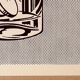Affiche pop art original vintage réédition de roy lichtenstein "alka seltzer 1966"
