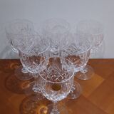 Very Nice Set of 6 Deauville Water Glasses in Bleikristall Crystal