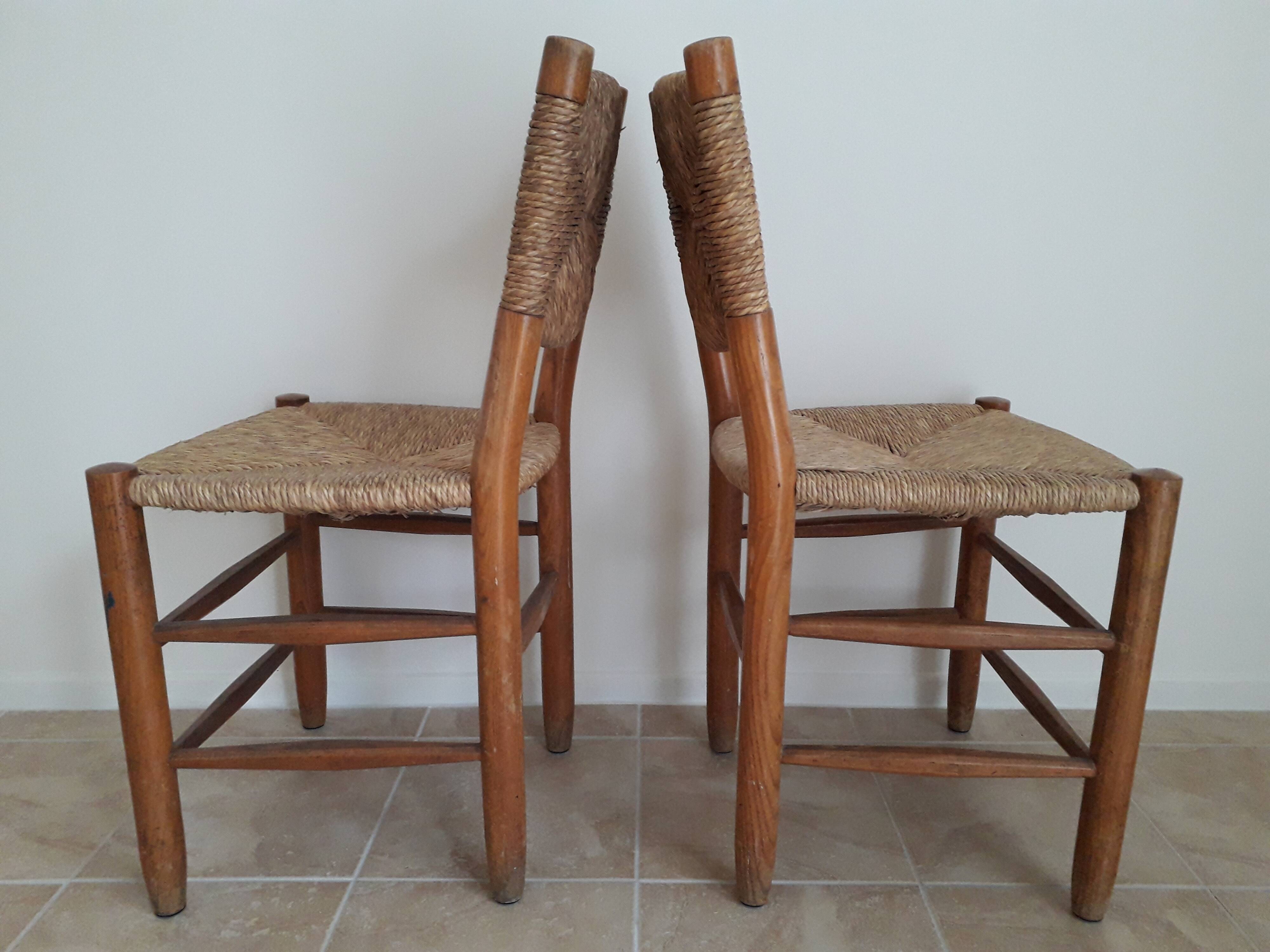 Charlotte Perriand's chair, so-called "bauche" model.  Circa 1966.