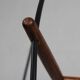 Three-flame Danish ceiling lamp teak vintage