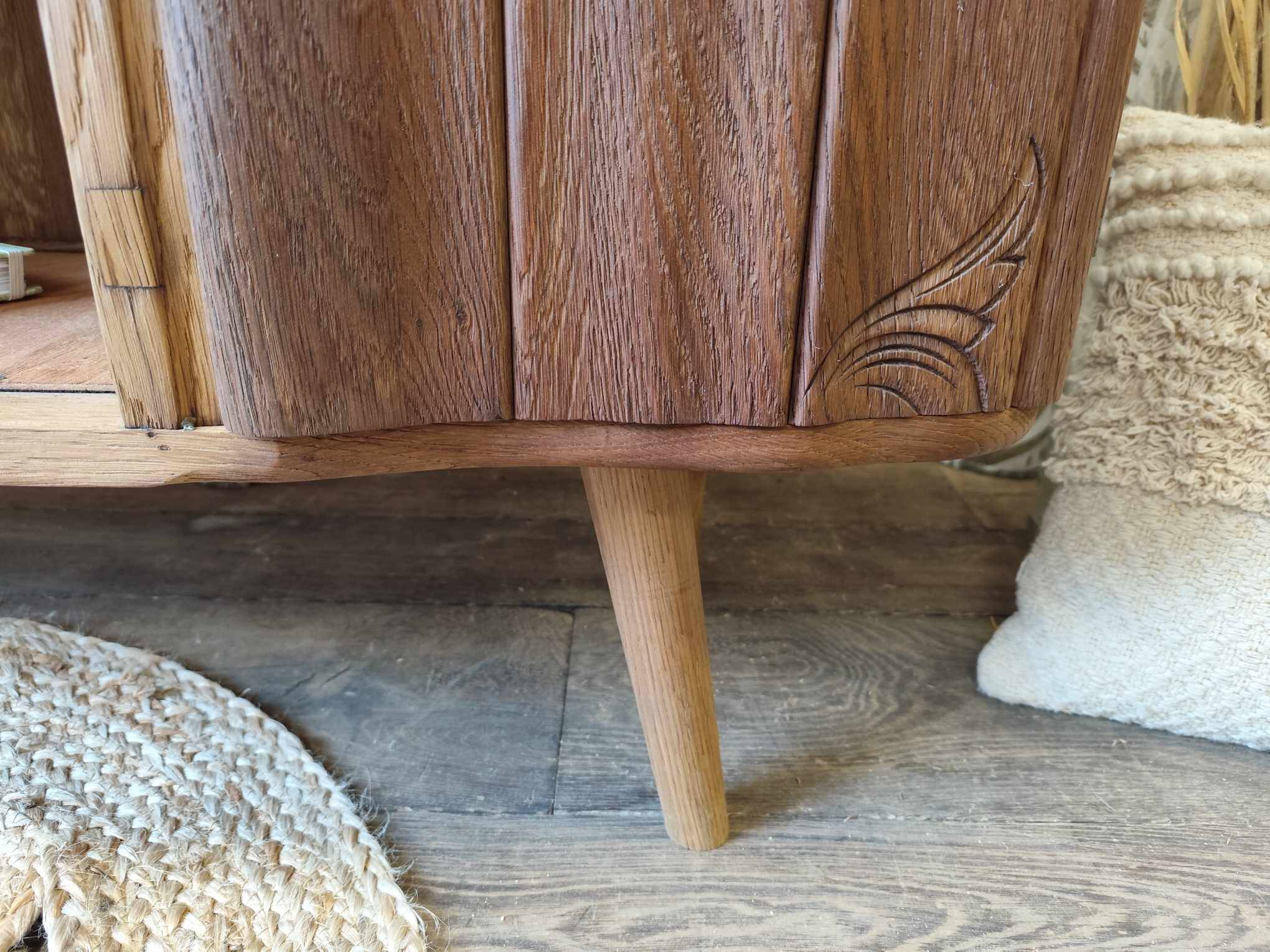 Low wooden sideboard