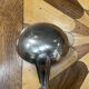 Christofle brand ladle in silver metal - Letter B on the back.