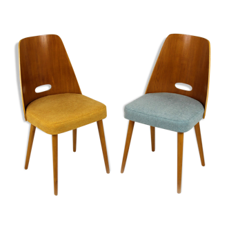 Pair of mid-century chairs from ONV Pisek, 1960s