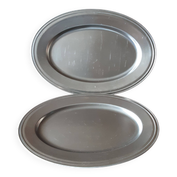 Set of 2 oval dishes Guy Degrenne
