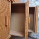 Vintage rattan wardrobe