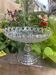 Glass fruit bowl, pressed mould, centre table, seasonal fruits.