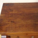 Antique solid walnut chest of drawers with scrolls