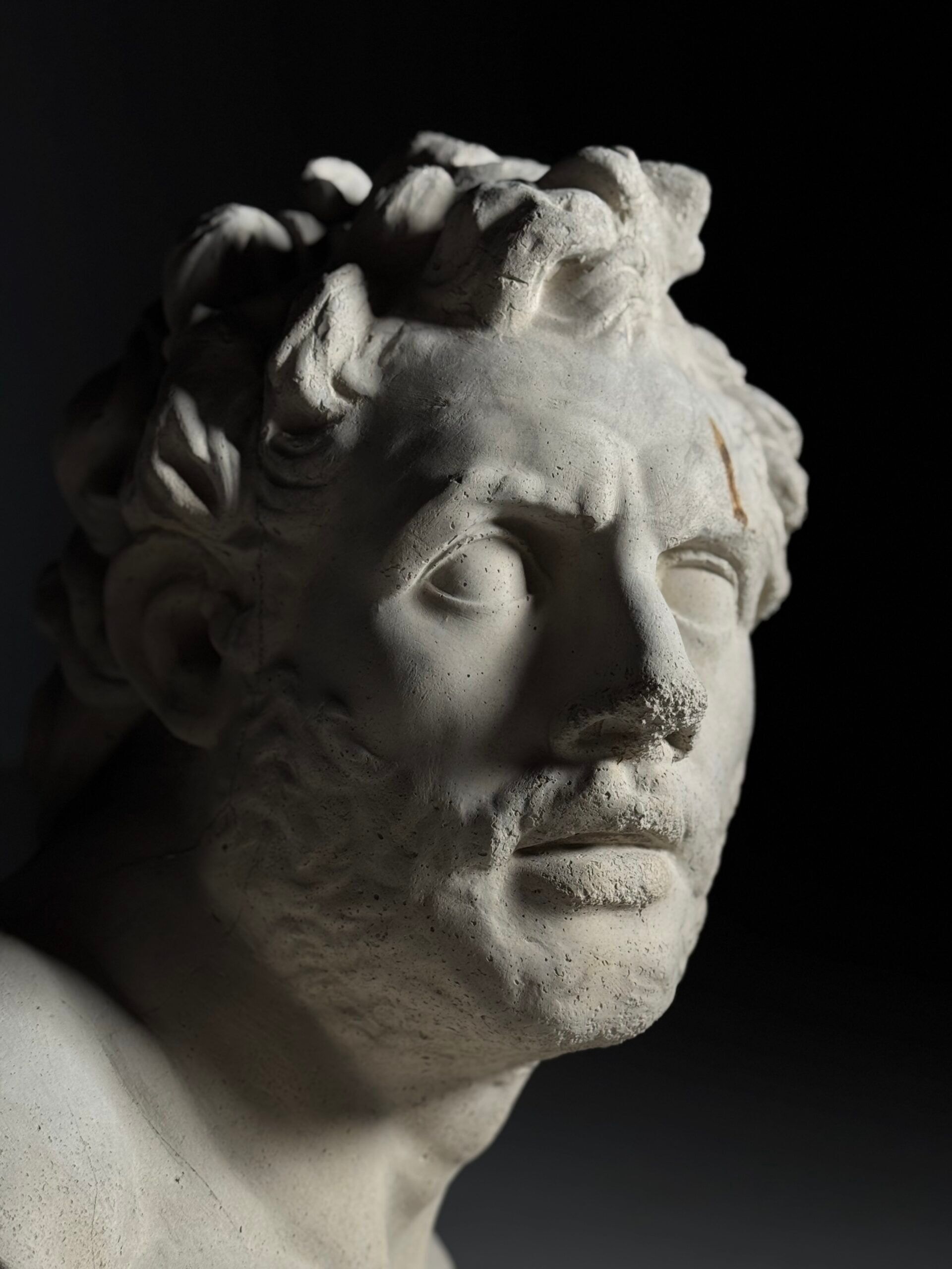 Concrete bust companion of Odysseus