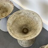 3 planters design Anton Bee assisted by Guhl edition Eternit 1958