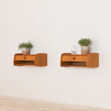 Pair of teak scandinavian nightstands