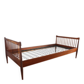 Vintage Scandinavian teak bed, Denmark 1960.