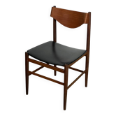Chaise d'appoint sculpturale en teck Danemark années 50