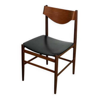 Skulptural Teak Beside Chair Denmark 50s