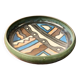 Enamelled stoneware bowl, Odetta, Quimper, 1960
