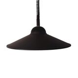 Vintage pendant lamp 1970s black lampshade