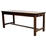 Solid oak farm table circa 1960