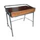 Bureau tubulaire chromé années 50-60