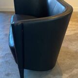 Canape cuir noir