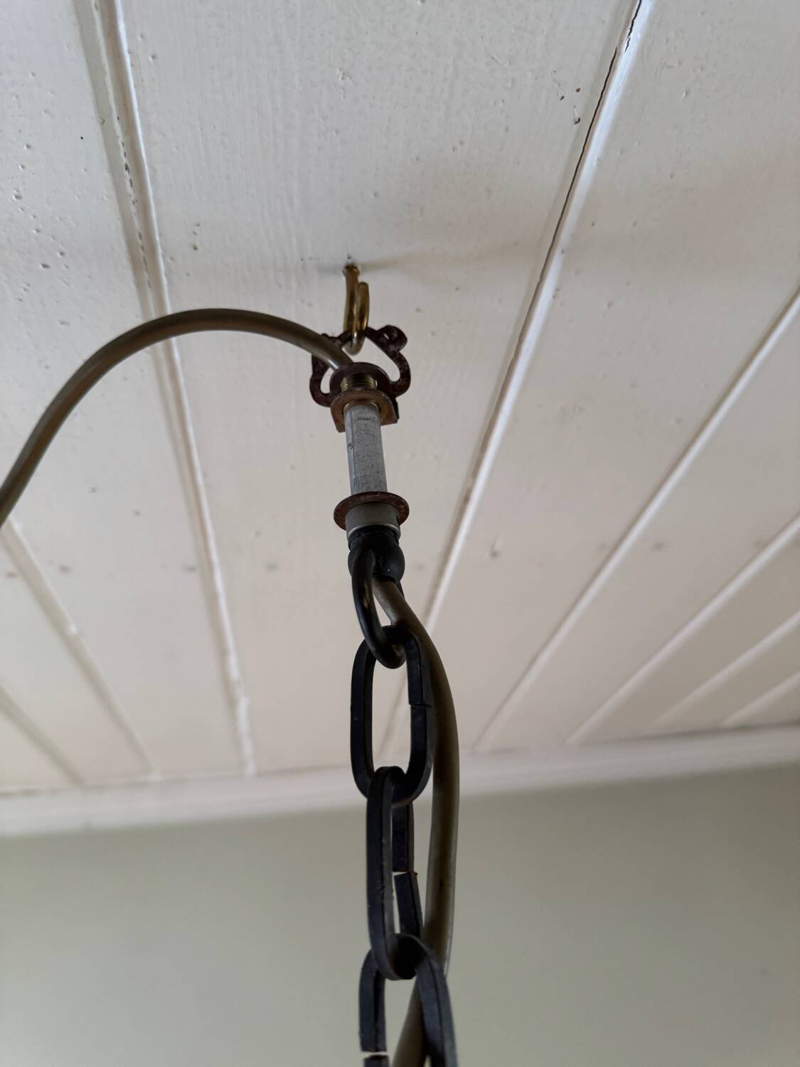 Vintage brutalist handmade German ceramic pendant lamp