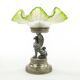 Neoclassical figural centerpiece with griffin, silver-plated pewter, silver-plated brass, Plewkiewicz manufactory, Poland, early 20th century