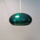 Top-class design lamp Model Medio in metal green colour (original) 1966. Jo Hammerborg Denmark