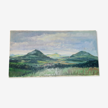 Hilde Boklen's oil on canvas country landscape