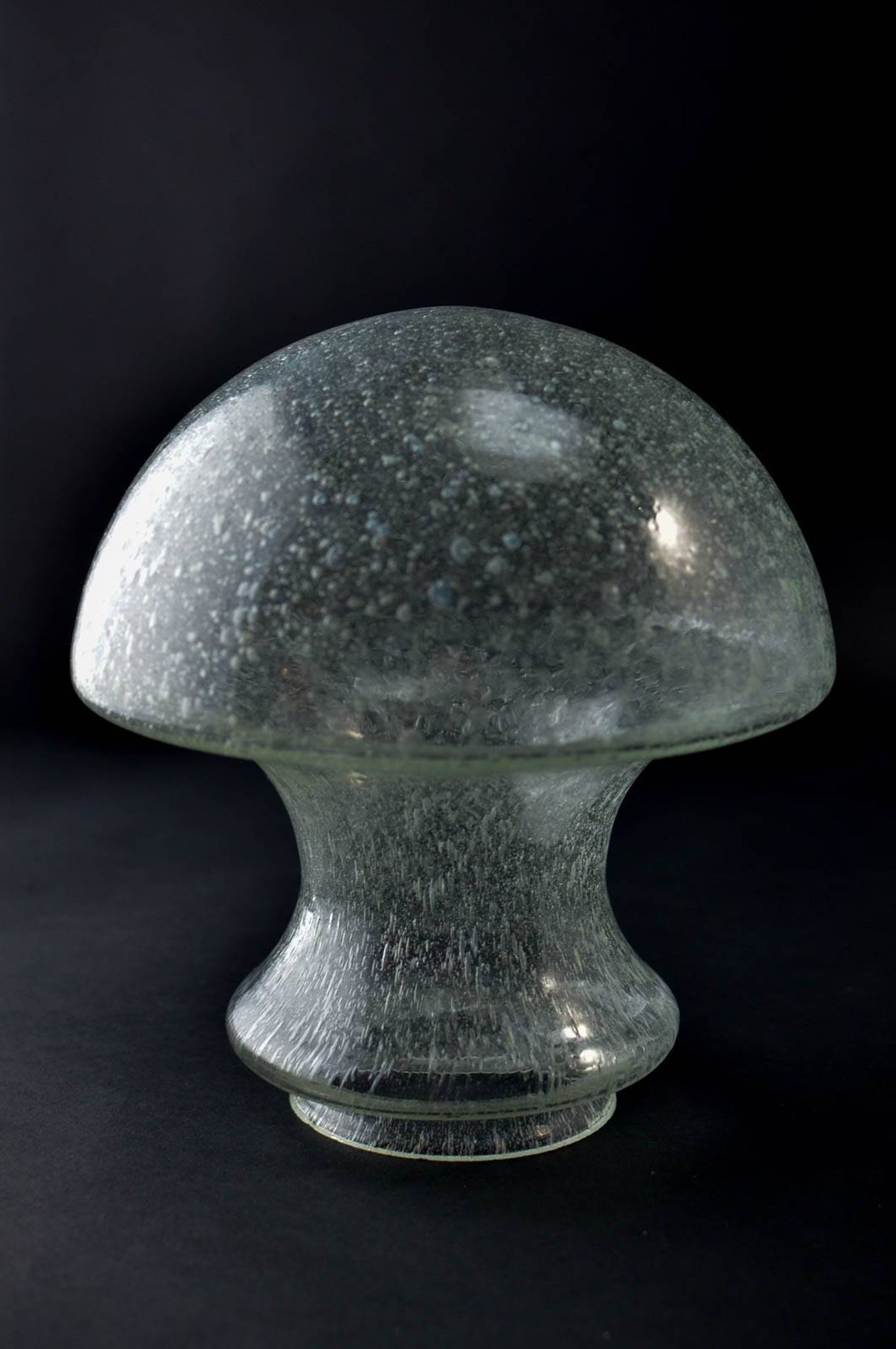 Mid-Century Chrome and Glass Mushroom Table Lamp by Baum Leuchten, 1970s