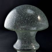 Mid-Century Chrome and Glass Mushroom Table Lamp by Baum Leuchten, 1970s