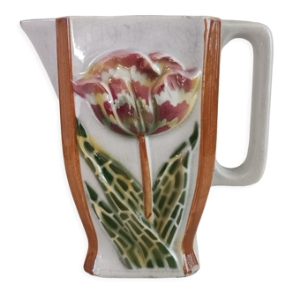 Art nouveau iron pitcher