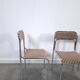 Space Age set 3x Bauhaus chromen buisframe stoelen