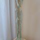 Glass medieval knight-shaped decanter bottle - vintage