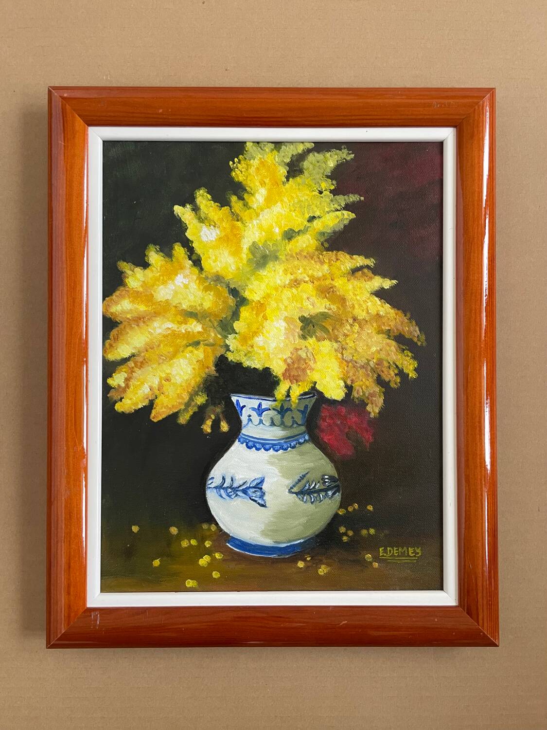 Still life with mimosa
