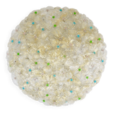 Barovier & Toso Grande Plafonnier Fleur en Verre de Murano Millefiori, Italie, Années 1960