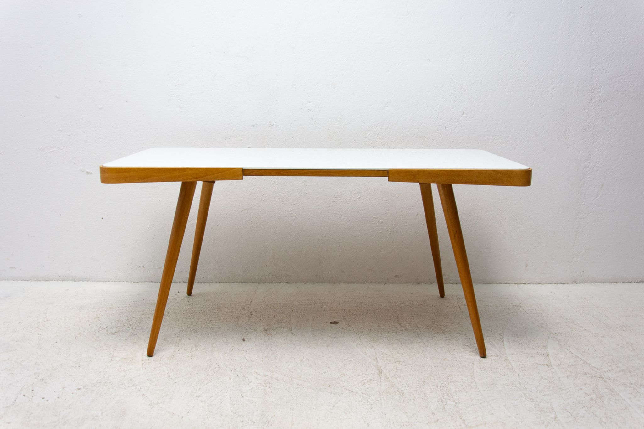 Opaxite glass coffee table, 1960´s, Czechoslovakia