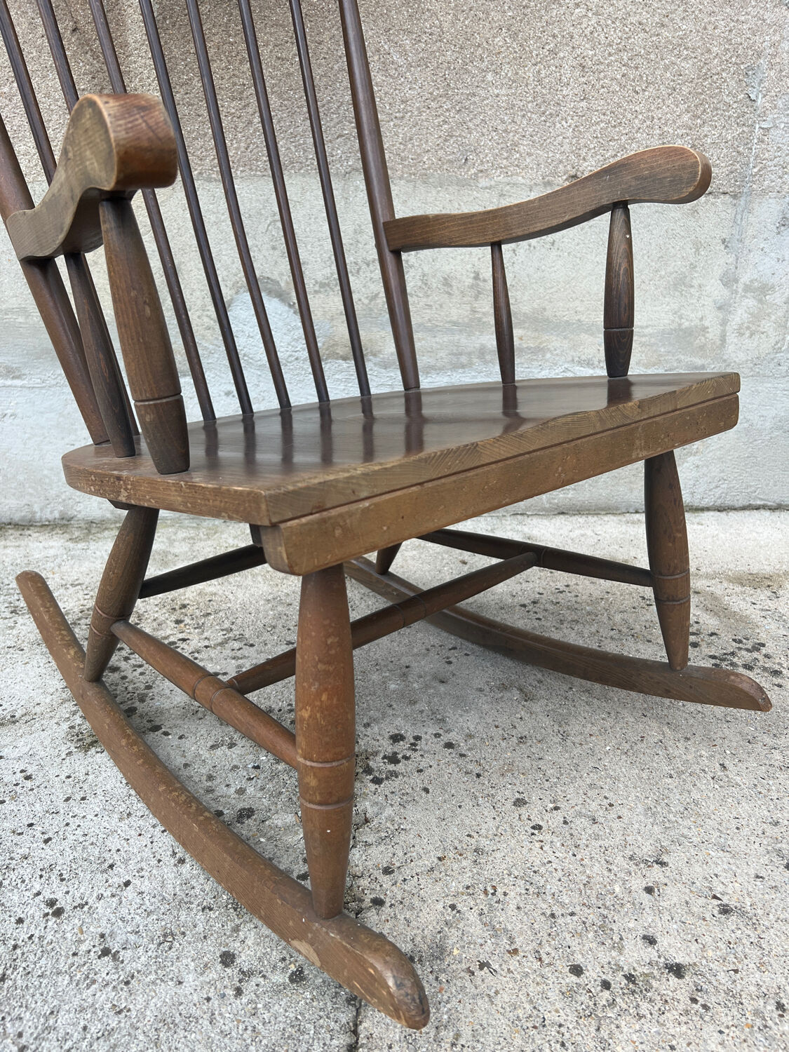 Wooden rocking chair