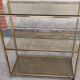 Vintage gold metal shelf