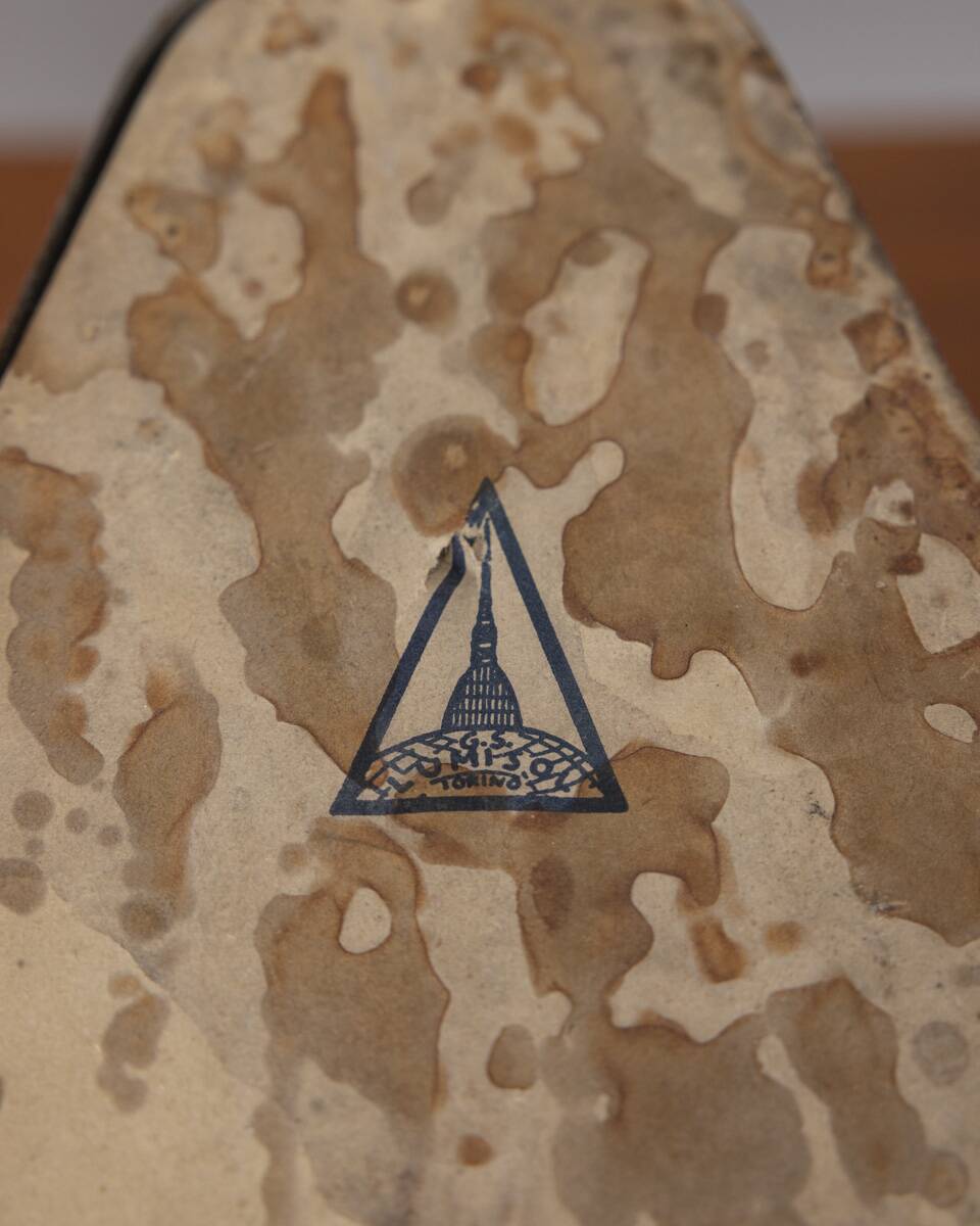 Pair of vintage 1960s metal table lamps by Seminara design