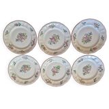 Set of Lunéville KG plates. (x6)