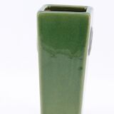 Green ceramic vase